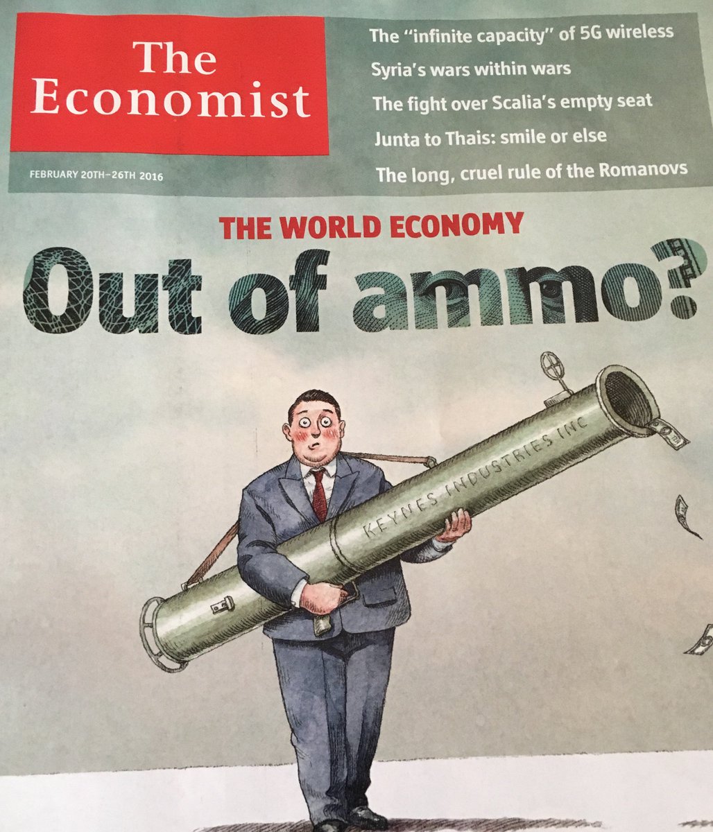elerianm's tweet photo. As usual, @TheEconomist has a fun and impactful cover...though I wish they had a #CentralBanks label on the bazooka https://t.co/FaI9JQRJNh
