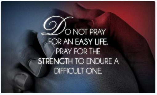 LindaSuhler's tweet photo. Do not pray for an easy life.
Pray for strength to endure a difficult one.
#MakeAmericaGreatAgain

TY~RTs~Follows https://t.co/yZa4TQCpLo
