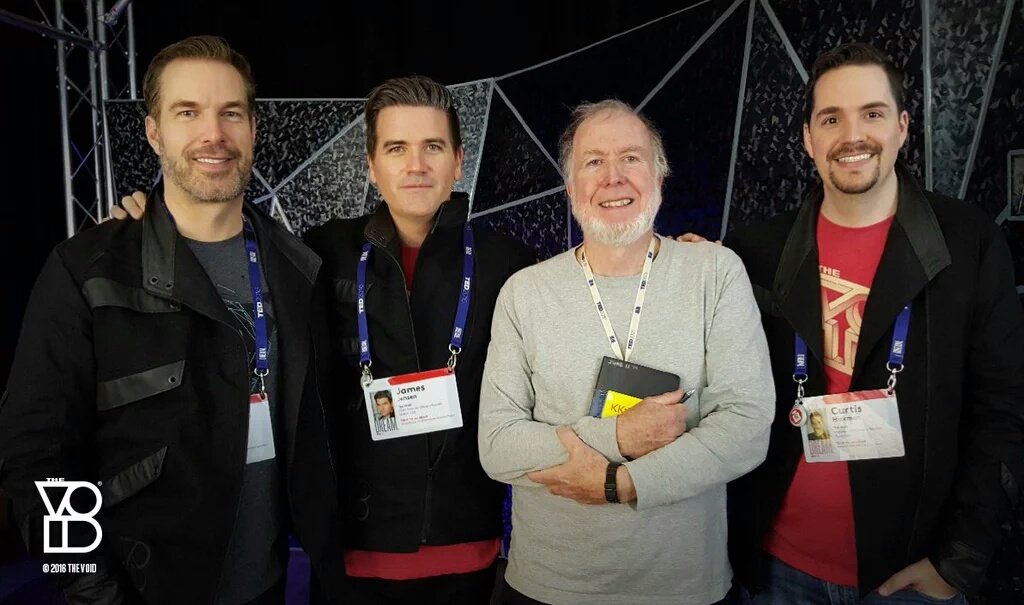 deep_rifter's tweet image. I think both Kevin Kelly and Spielberg had their arms bitten by the Serpent @voidvr #TED2016 experience!