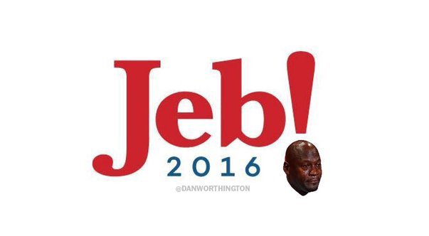 danWorthington's tweet photo. The post-Jeb Bush era logo https://t.co/3HGhRi1qHa