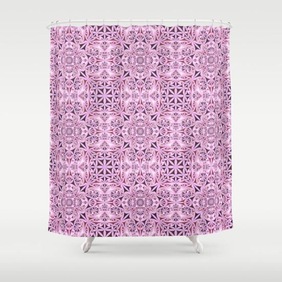 DavidZydd's tweet photo. Pink kaleidoscope shower curtain $68 https://t.co/I7YgpO1Uba Click for more shower curtains #PrintedGift #bathroomd https://t.co/EONaqCNJkH