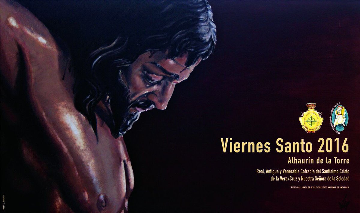 VeraCruzSoledad's tweet photo. Cartel Anunciador del Viernes Santo 2016, obra realizada por el joven pintor cordobés D. José A. Álvares Unquiles. https://t.co/xtpxqzSxBL