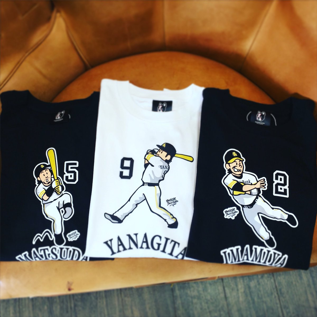 ベースボールパーク スタンドイン 長崎店 Twitterissa マッチ ギータ いまみー ホークス選手の可愛いtシャツ入荷しました Haspo ハスポ 福岡ソフトバンクホークス 熱男 松田宣浩 マッチ 柳田悠岐 ギータ 今宮健太 いまみー ベースボールジャンキー