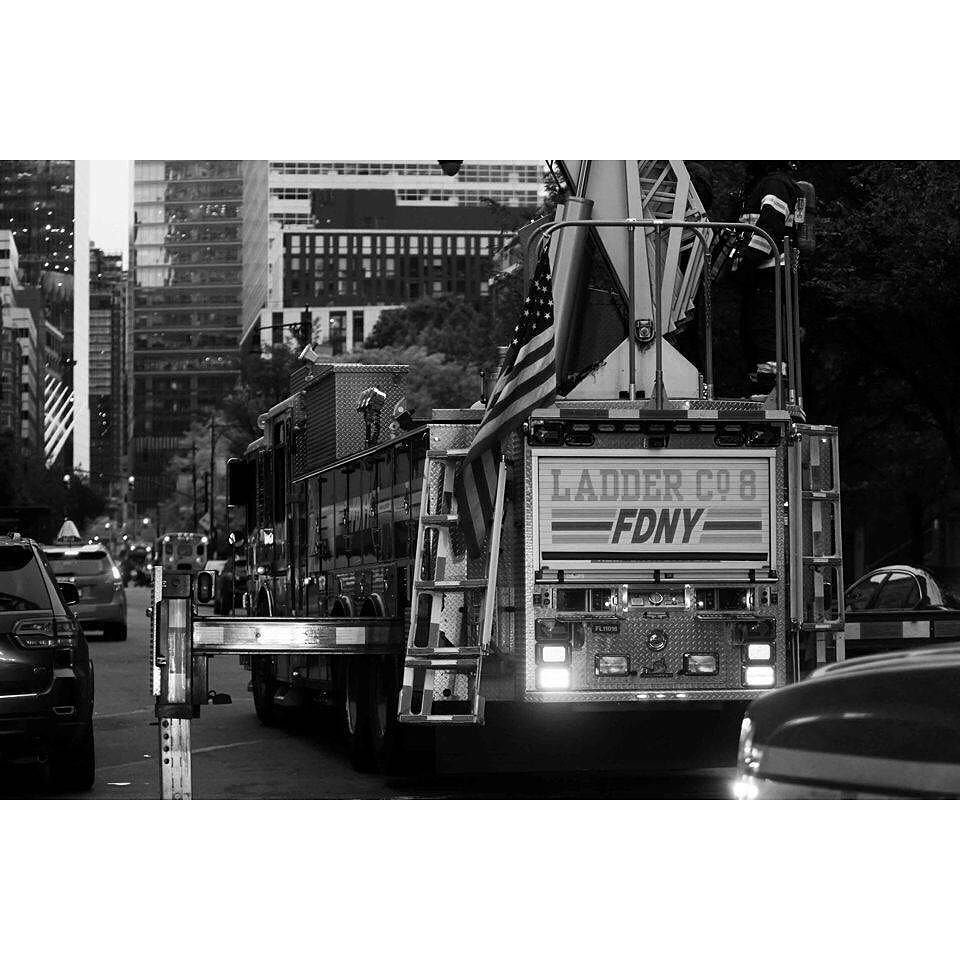 AFireStation's tweet image. Found this cool photo, not mine #ghostbusters #ladder8 #fdny #fire #firetruck #beautiful #blackandwhite #blackandgr…