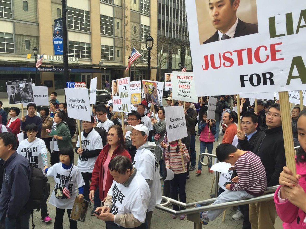 taizhang's tweet photo. Today 500+ people attended #Rally220 at downtown #Raleigh #Justice4Liang #PeterLiang https://t.co/8LzMYNNC1g