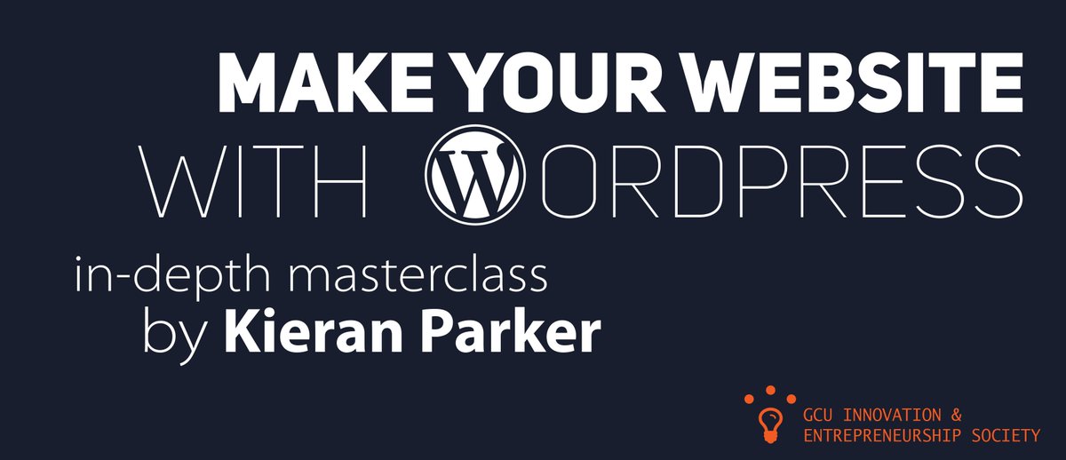 GCUstudents's tweet photo. Wordpress Masterclass by @GCU_IES How to set up &amp; design your own Blog/Website/Portfolio https://t.co/X8cVXxYB6a https://t.co/Oy6bdhQEQn