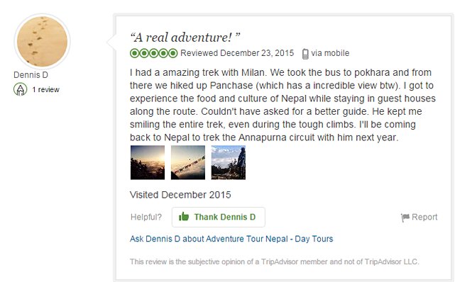 AdvTourNepal's tweet photo. Good food, great Guide, and incredible view
This is what our satisfied friends has to say. https://t.co/7KyOw8Icyr https://t.co/RIpGn97hXn