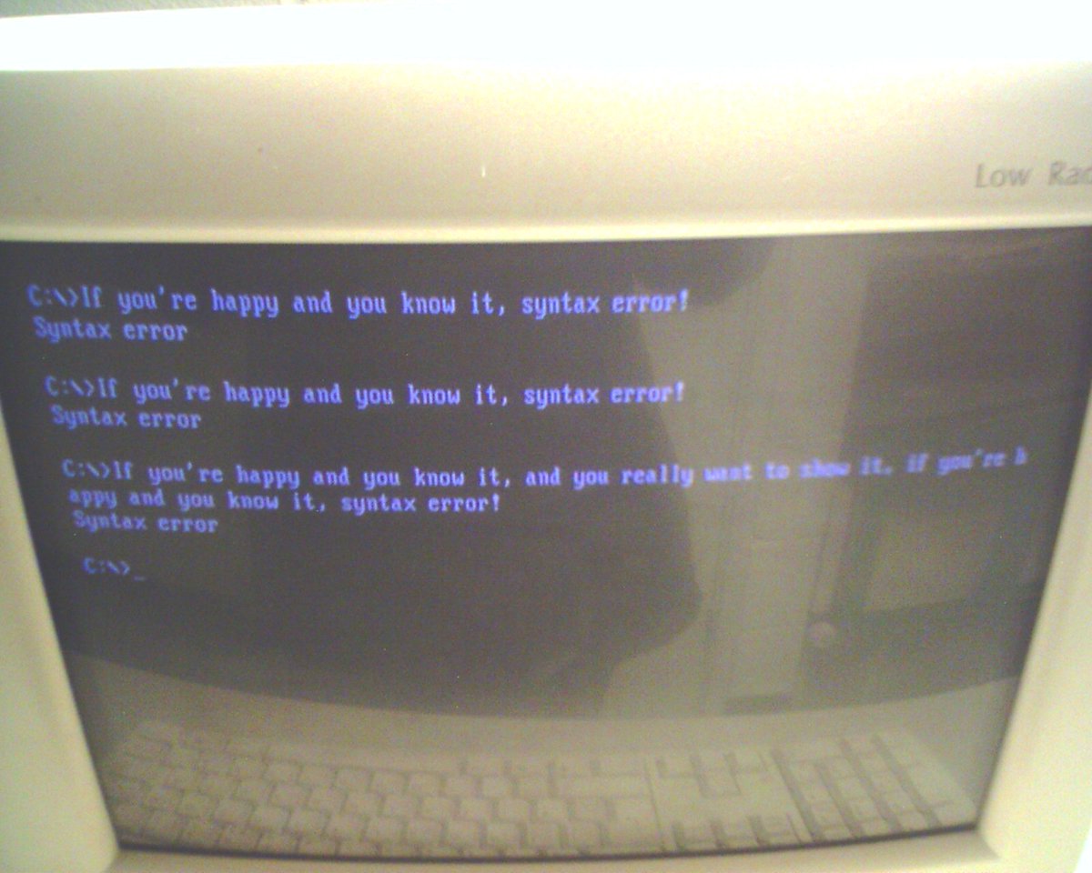 hmemcpy's tweet photo. Syntax error! https://t.co/upTN4c8Oww