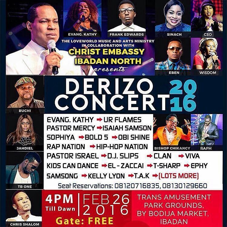 kinglascombo's tweet photo. @1sisterwisdom will be live in Ibadan for the Derizo Concert on the 26th of Feb #ProjectWizdom #DerizoConcertIB https://t.co/j8w8FmBa3v
