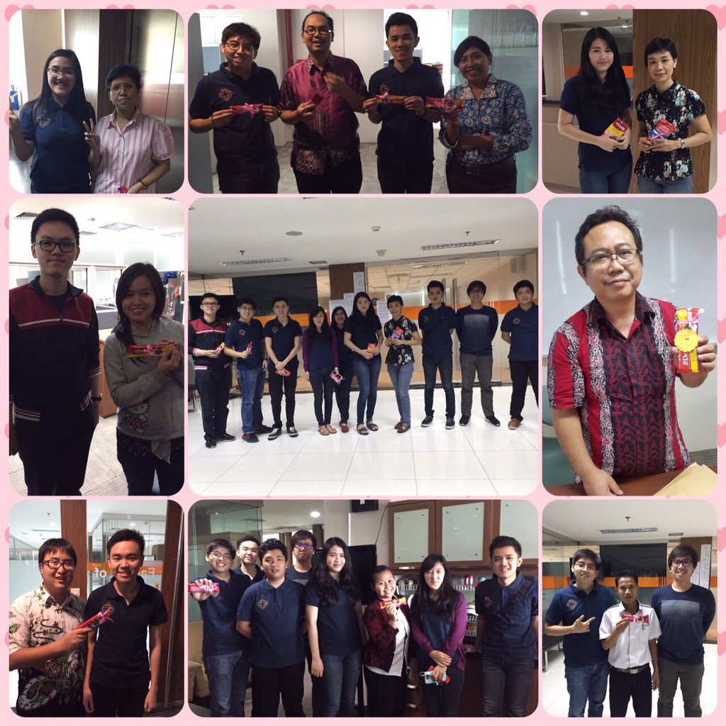 HMTIF celebrate Valentine's Day by giving chocolate as appreciation to our beloved lectures and faculty staff