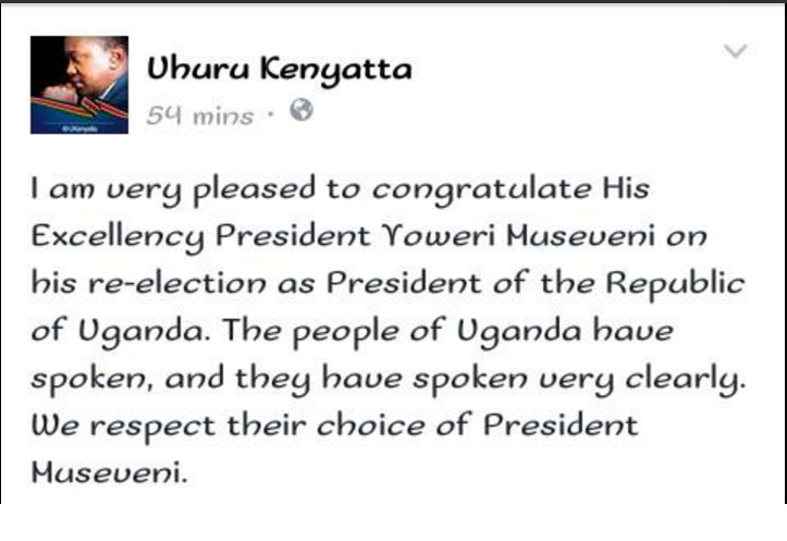 iamnick254's tweet photo. It took Uhuru over a week to realize @MagufuliJP was president. Took him only hours to indorse M7. #UhuruIsNotKenya https://t.co/dXdw34kahP
