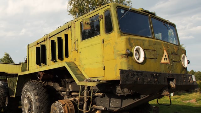 CrazyPlacesUK's tweet photo. Radioactively contaminated vehicles destined never to leave the Chernobyl Exclusion Zone. https://t.co/U4F97Kgxrt https://t.co/e1bDeqLkZp