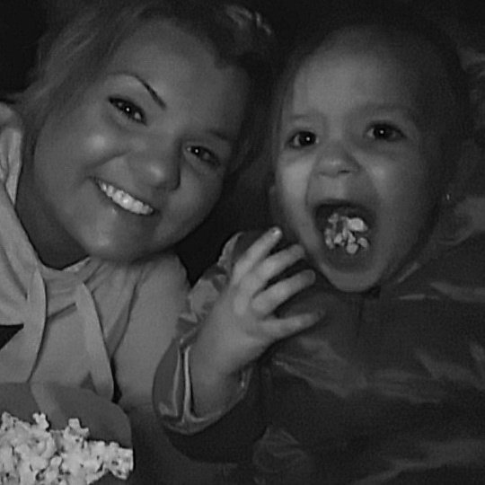 SantaBree's tweet photo. Kung fu panda 3 on Valentine's day with my boog. She was amazing for her first big girl movie😆😆😆 https://t.co/JBfNvT9izM