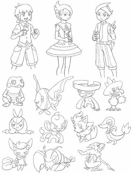 はじめひと Miji N ポケモンのジト目キャラいっぱい アニポケの子も 完成楽しみです