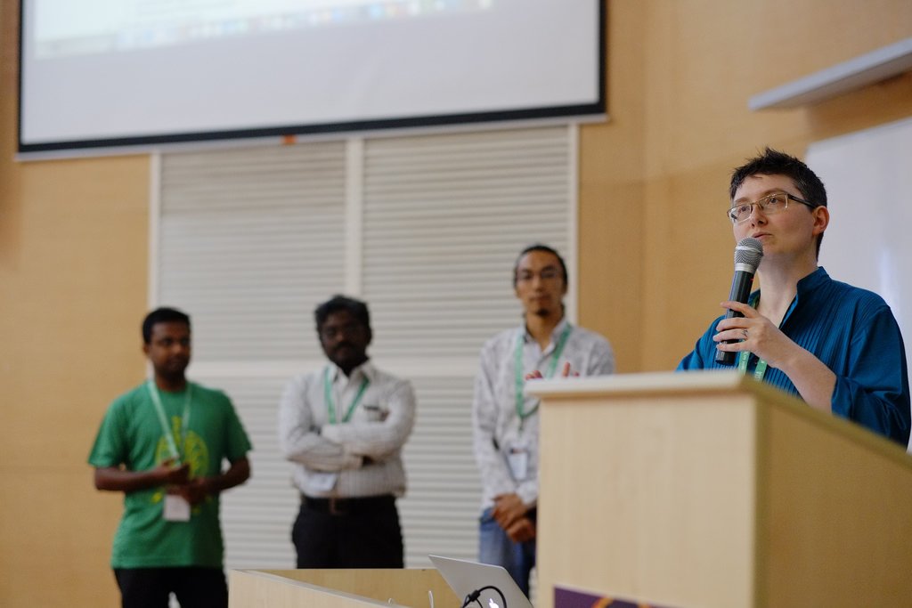 dasjo's tweet image. Live #drupal8 core commit from antojose, mobaid, @sivkannan77 by @webchick during #DrupalCon buff.ly/216p7mT