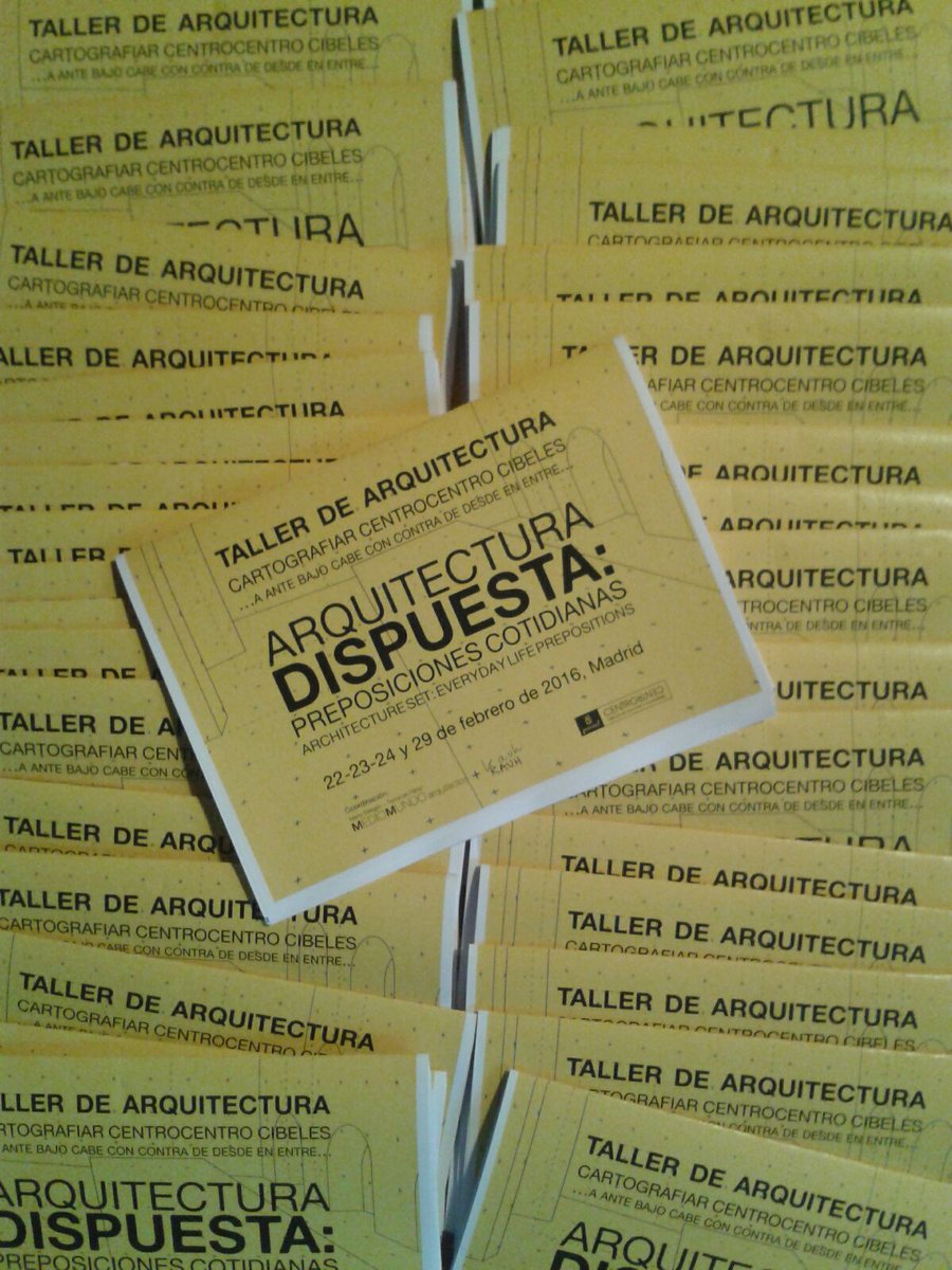 Mañana empiezan actividades #ArquitecturaDispuesta @CENTROCENTRO5CS Talleres mesas debate... centrocentro.org/centro/educaci…