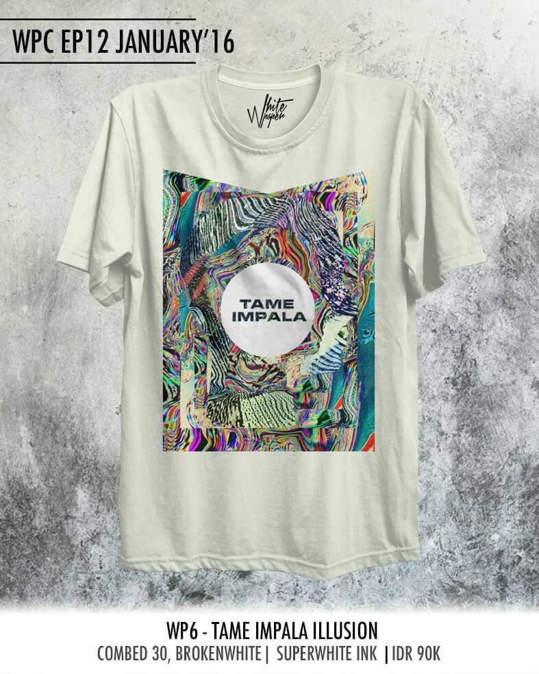 WPConcept_'s tweet photo. WP6 - Tame Impala Illusion
.
Combed 30 | Broken White
.
IDR 90.000 https://t.co/IouBWR5rWW