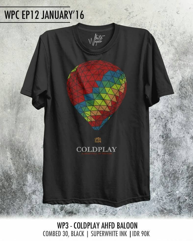 WPConcept_'s tweet photo. WP3 - Coldplay AHFD Balloon
.
Combed 30 | Black
.
IDR 90.000 https://t.co/z03vdghIU1