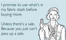 Our #fabric promise for today...#quiltershonour