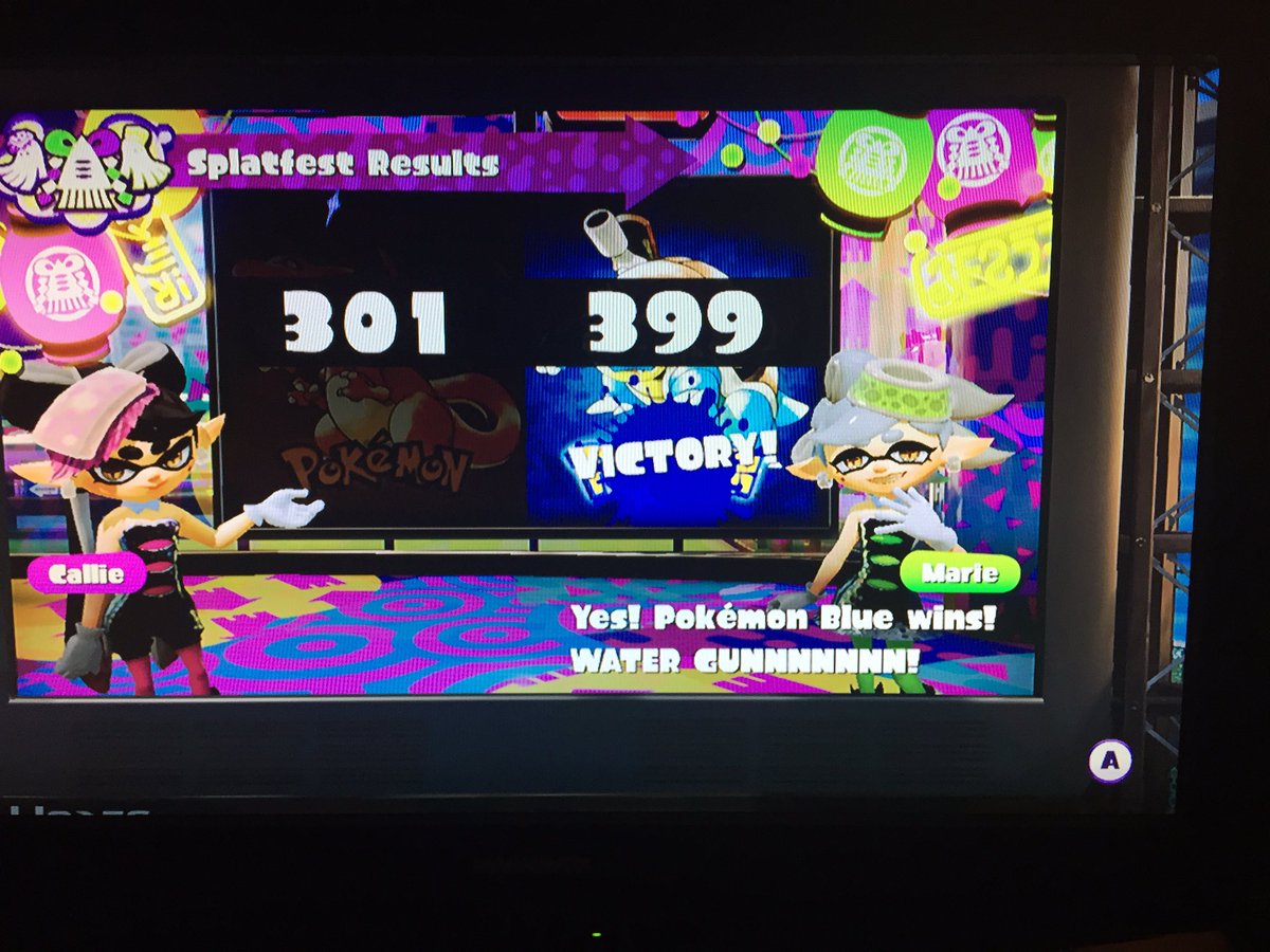 ShionXion's tweet photo. Yes! Marie finally made a comeback! #Splatoon #Splatfest #TeamPokemonBlue https://t.co/QSmn5qdHc0