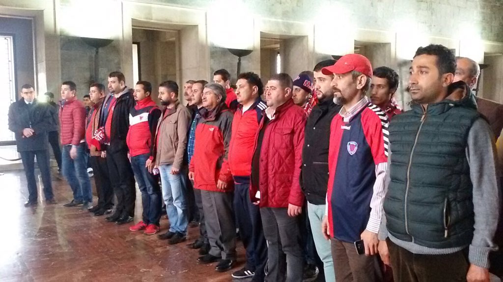 Mersin İdman Yurdu taraftarları ile Anıtkabir'e geldik.