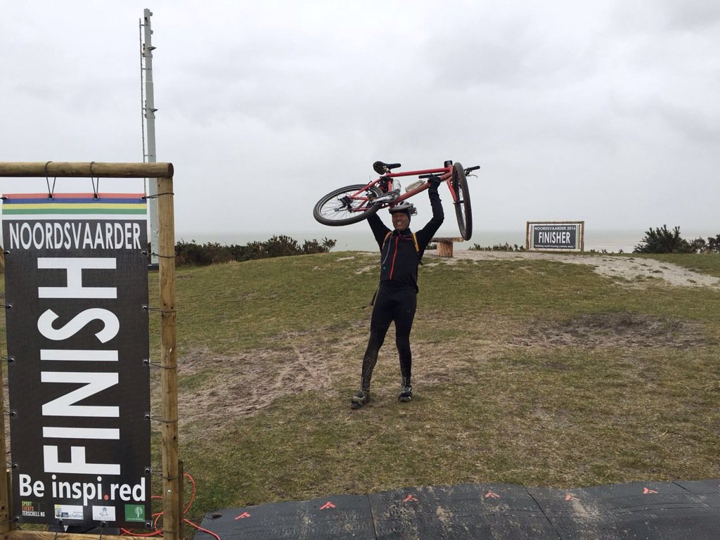 Vandaag #MTB#beachrace#Noordsvaarder #Terschelling , start 12.30 Groene Strand , succes! De finish is over 55 km