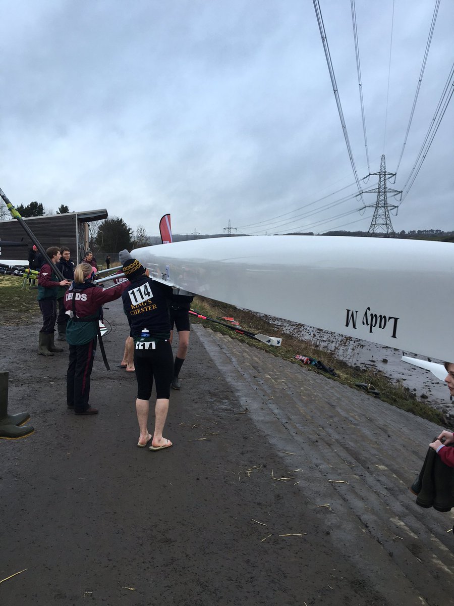 UniofLeedsBC's tweet photo. Men's 4+ is on the way. #LUUBC #BUCShead #BUCSrowing #fortheglory #ladym https://t.co/N0wmcyOucw