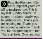 TVKev's tweet photo. This is the only bit of my Sunday Mirror TV column I'm tweeting today. The rest of the column is on my new website. https://t.co/Xb5n8VnGy5