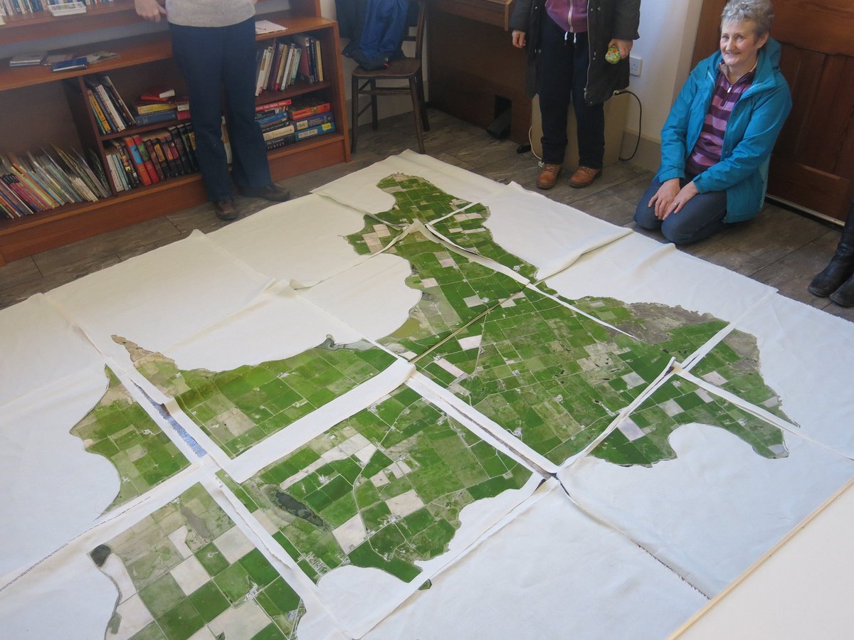 dstitch's tweet photo. Map_making @ShapDevTrust . Putting an island back together in fabric @lateralnorth @buhouse https://t.co/Mjaaklkvay