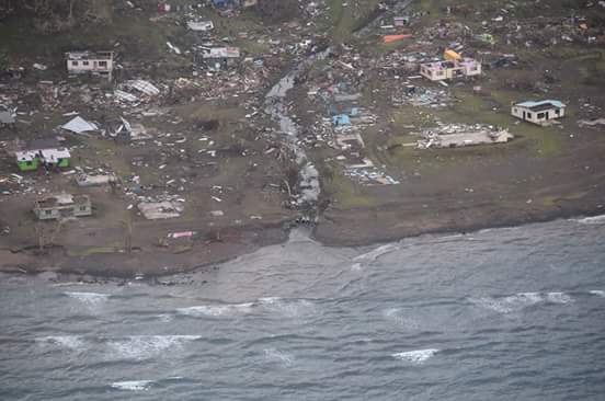 MonishNand's tweet photo. The following images were taken by the NZ Defence Airforce and were taken in Koro, Lau, Taveuni and Rabi. #TCWinston https://t.co/m8TBYTBjDq