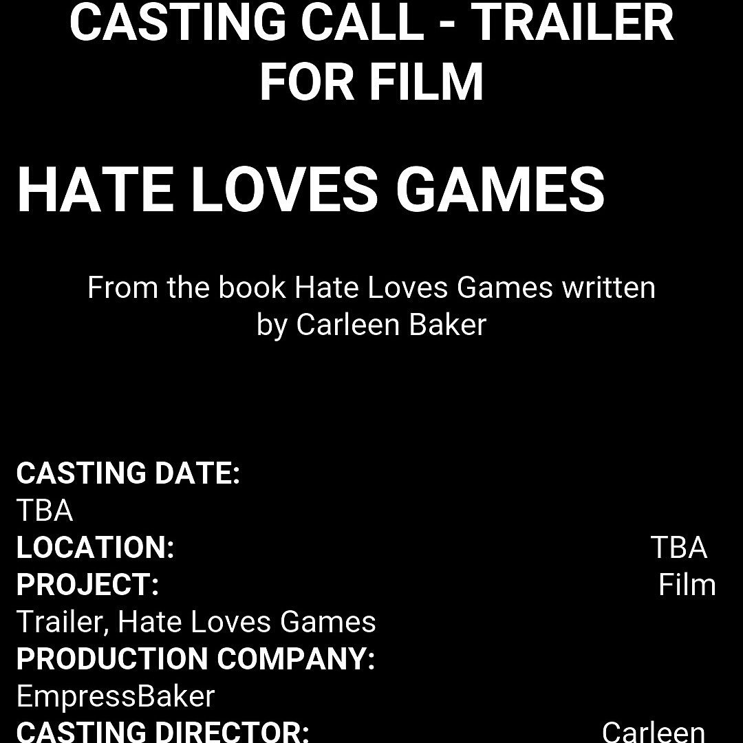 baker_carleen's tweet photo. #casting #londoncasting #trailer #britishtrailer #HateLovesGames #designers #actors #actresses https://t.co/5mCCFraveS