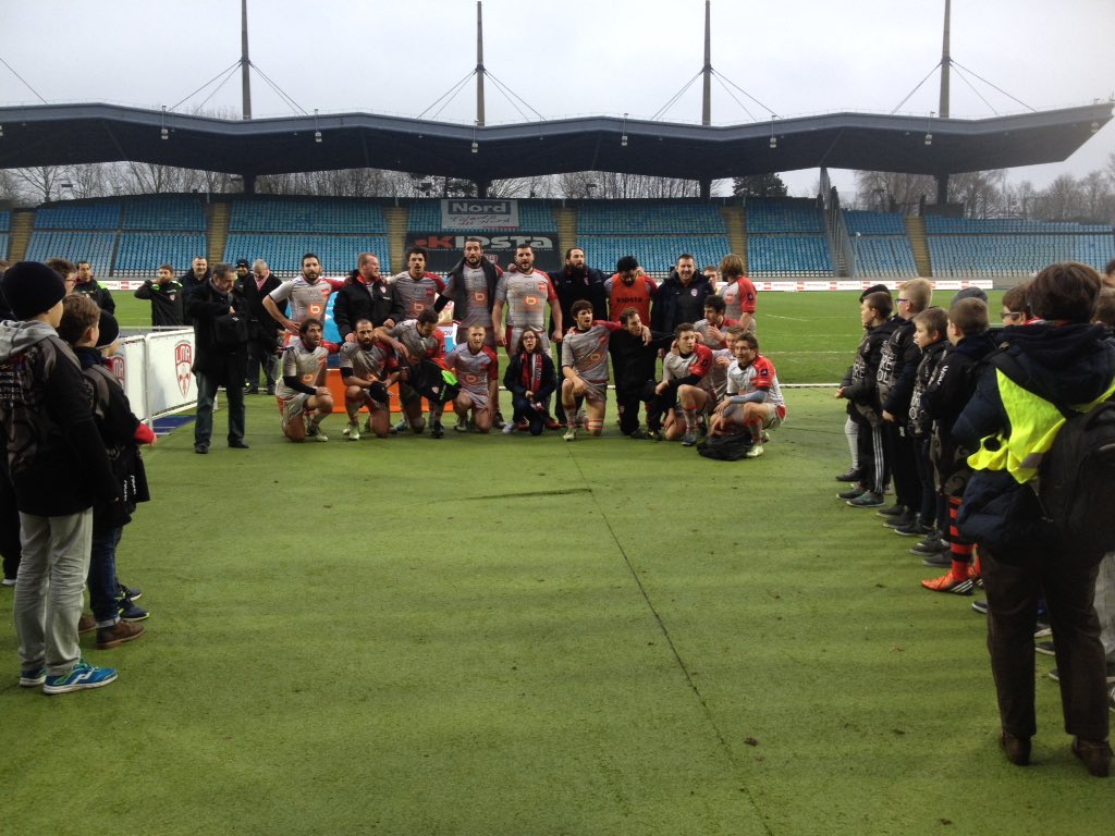 lillerugby's tweet photo. Victoire 13 à 6 du #LMR face à @SportingClubTul au @StadiumLM prochain rendez-vous à domicile le 27 mars #LMRLANGON https://t.co/E4LVU7KGaP