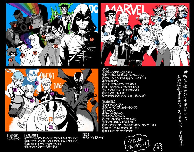描くか描かないかは別として私の絵柄で見てみたいアメコミキャラっていますかのtwitterイラスト検索結果 描くか描かないかは別として私の絵柄で見てみたいアメコミキャラっていますかのtwitterイラスト検索結果