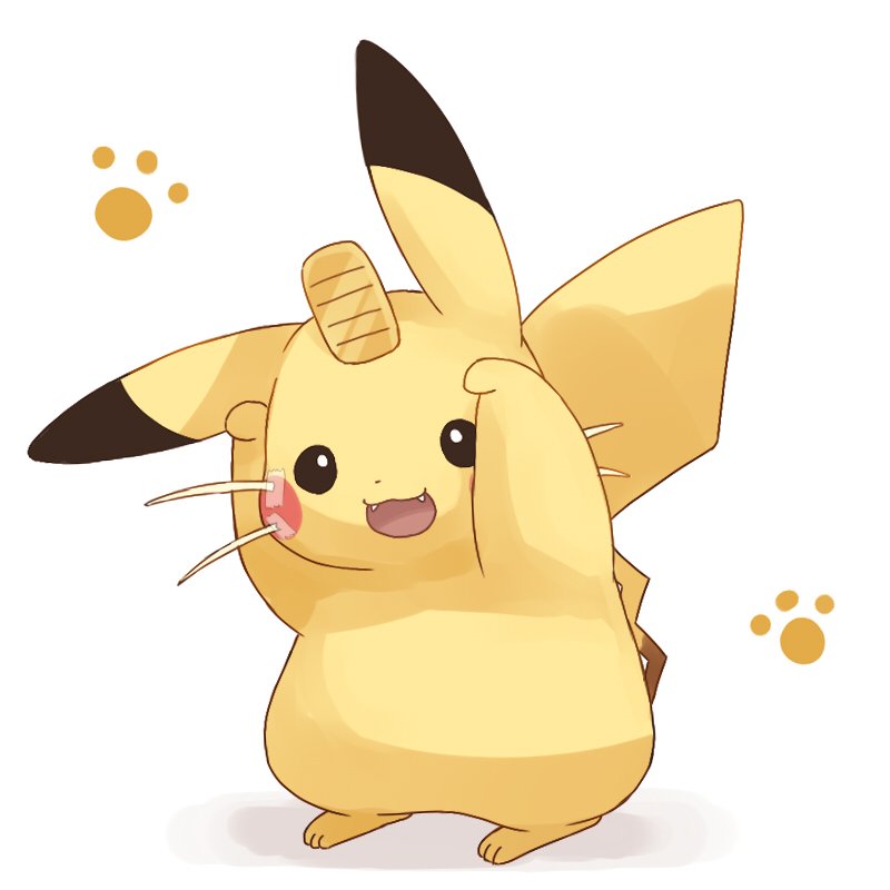 pikachu pokemon (creature) no humans solo open mouth white background smile looking at viewer  illustration images