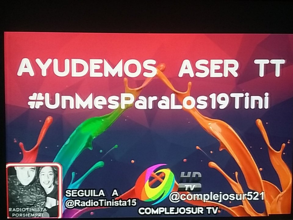 RadioTinista15's tweet photo. #UnMesParaLos19Tini https://t.co/1srINAtQlk