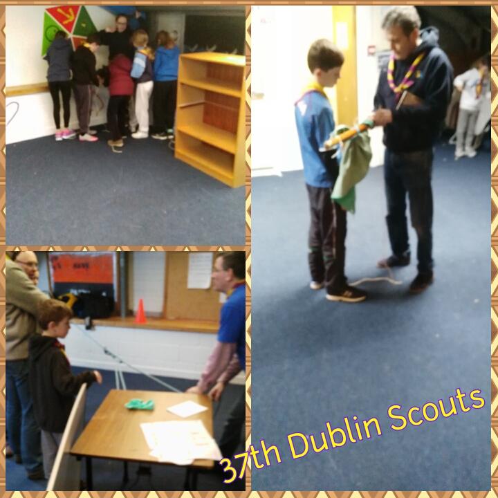 37thPXScouts's tweet photo. Our Cubs learning #lotsofknots @ScoutingIreland https://t.co/yCFfGwRRUt