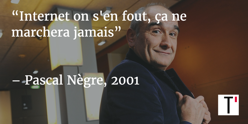 Telerama's tweet photo. .@PascalNegre quitte Universal Music : ses déclarations à l'emporte-pièce vont nous manquer https://t.co/DnlSjxFgiB https://t.co/JpAsaPNHbV