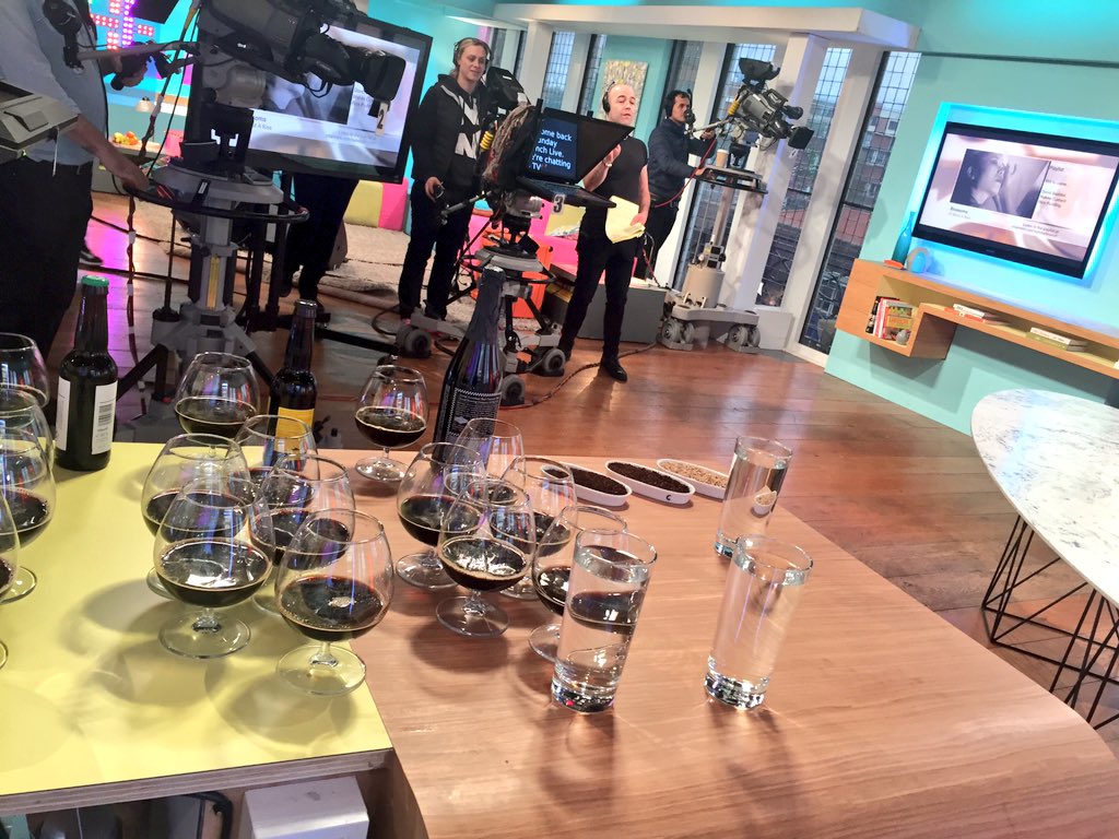 sarahfwarman's tweet photo. Nearly beer time on @SundayBrunchC4 🍻 https://t.co/EJO4EuefJz