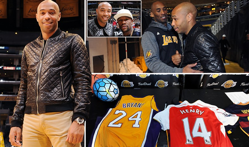 Kobe Bryant reveals to Thierry Henry his love of AC Milan