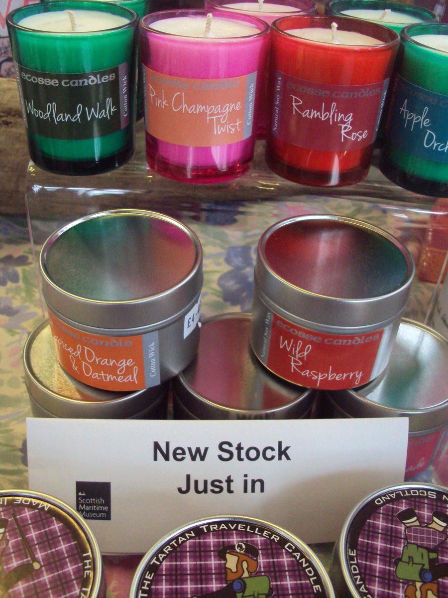 Our first delivery of <a href="/EcosseCandles/">Ecosse Candle</a> have arrived. Smell Lush!  Can buy in  Boatshop and museum. #MothersDay