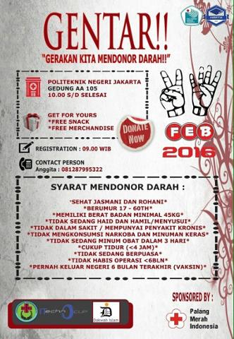 RT <a href="/Blood4LifeID/">BFL INDONESIA</a>: #info #dondar #Jakarta #PNJ 24 Feb 16 Gd.AA 105 10.00s.d selesai "