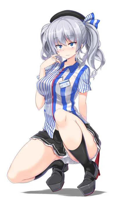鹿島さんのしゃがみからの上目づかい 