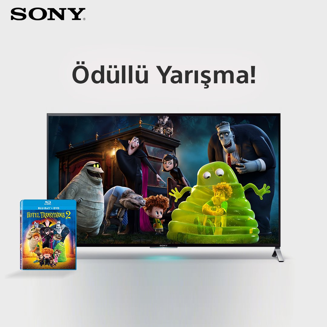 Saat 00:00'a kadar bu tweeti RT'leyenler arasından 1 kişi, Hotel Transylvania filminin 4K Bluray'ini kazanacak!
