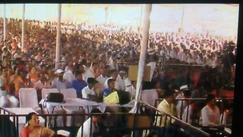 Thousands participating in the second day proceedings of the Vachana Vijayotsava at Bidar #Kalyana