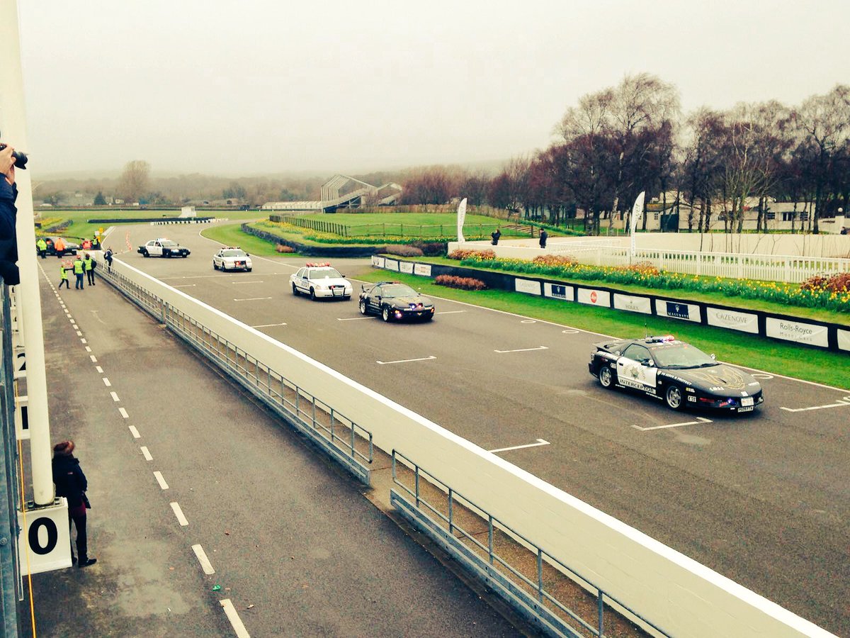 greenpower_team's tweet photo. Classic cop cars on the track now #HIOWCopCar @HantsPolice @GoodwoodRRC https://t.co/GVTZMxLAFr