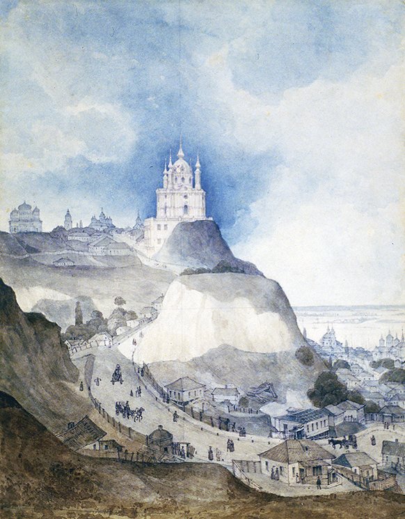 ShevchenkoMusej's tweet image. Шляхами Тараса Шевченка. Київ середини ХІХ століття в малюнках приятеля поета – Михайла Сажина. Фонди НМТШ