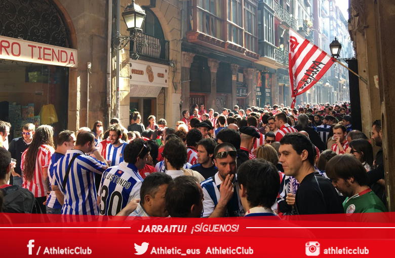 AthleticClub's tweet photo. Casco Viejo, Bilbao #ATHvRSO #athletic https://t.co/remmswUwwf
