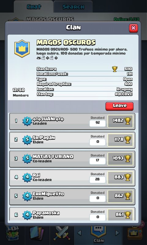 CocPlaying's tweet photo. LOS INVITO A FORMAR PARTE DEL NUEVO CLAN DE MAGOS OSCUROS, AHORA EN CLASH ROYALE!!

YO MISMO LOS ESTARE ESPERANDO😃😃! https://t.co/aQ5sevGv5O