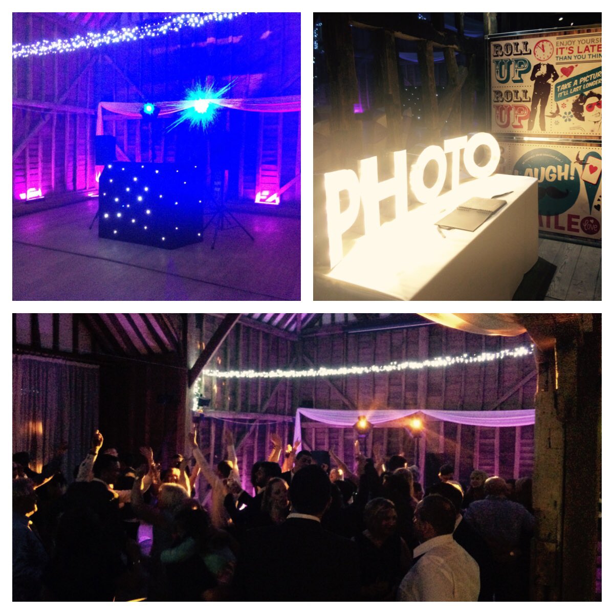 Great evening <a href="/tewinburyfarm/">Tewin Bury Farm</a> DJing for Sarah and James with @JustPoseEvents #weddingdj