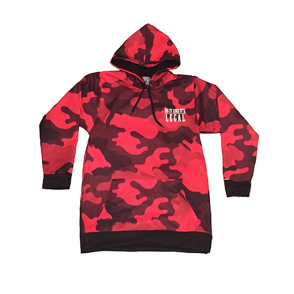 BRAND NEW!!! Red Camo army #DoItLikeItsLegal hoodies now available at decsandlondon.com